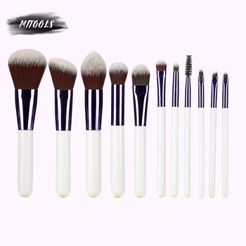 

MITOOLS New Fashion Women Brushes 11pcs white makeup brush makeup tools powder brush foundation brush beauty makeup kit