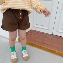 Новое поступление; вельветовые шорты для девочек; сезон осень-зима; шорты для девочек; PZ943