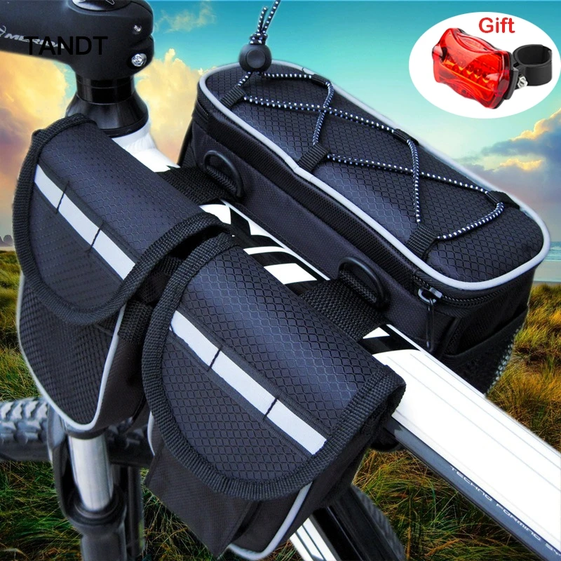 

Bicycle bag frame front mobile phone bag mountain car top tube bag mountain bike bicycle waterproof bag accessories