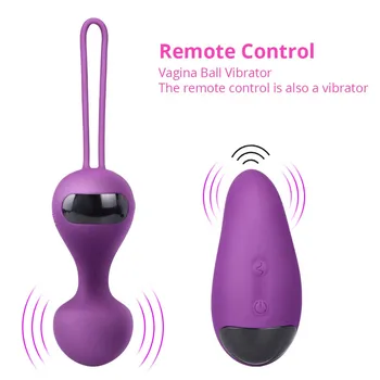 

10 Modes Vibrator Kegel Balls clitoris G-Spot Double Vibrating Vaginal Tight exercise Silicone Vagina Balls Sex Toys For Women