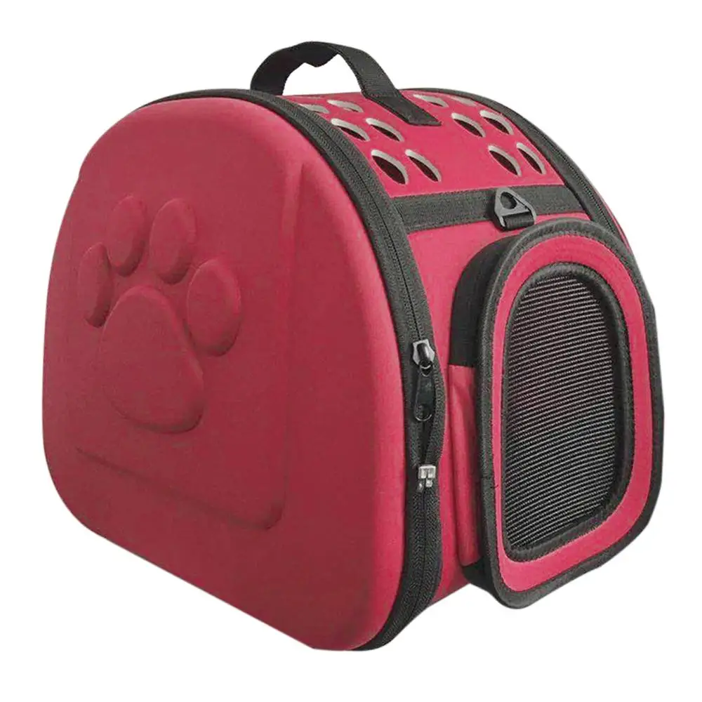Pet Carrier For Dogs Cat Folding Cage Collapsible Crate Handbag Plastic Carrying Bags Pet Supplies Outdoor Carrying Bag