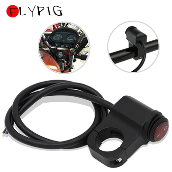 

Universal Black 12V 16A Motorcycle Waterproof Handlebar Headlight Fog Spot light On Off Switch Aluminum-alloy For Bike Scooter