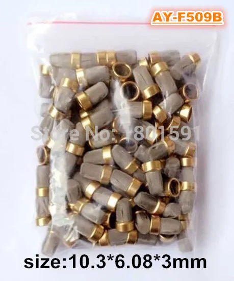 

Free shipping 200pieces metal fitler Universal fuel injector micro filter / strainer for bosch (AY-F509B 10.3*6.08*3mm)