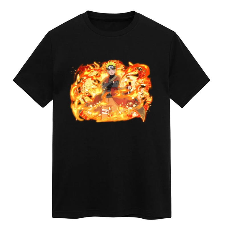 

2020 spring and summer new anime Naruto T-shirt O-neck print casual fashion short sleeve street clothing direct sales.