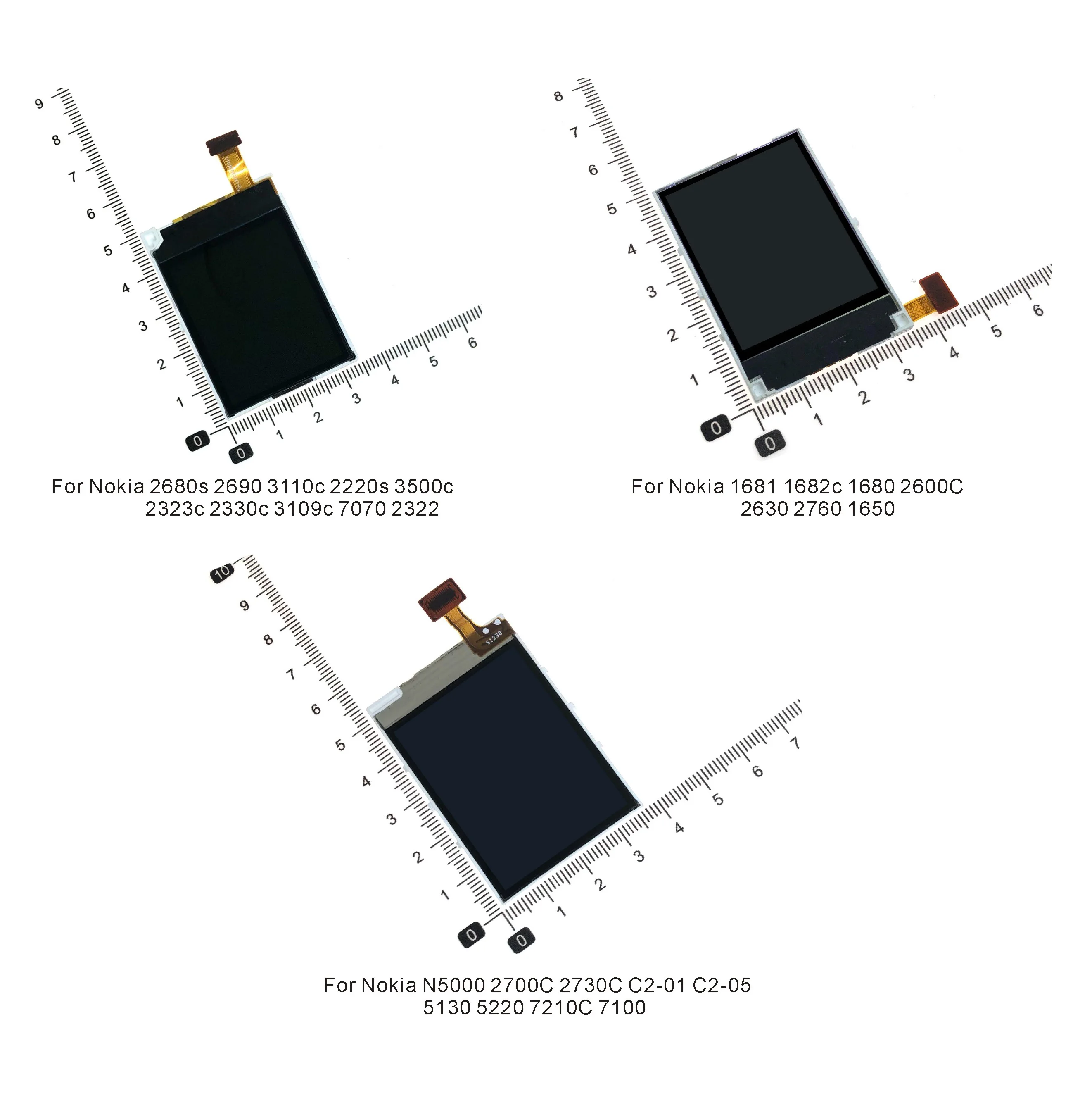 Сменный ЖК-экран для Nokia 2680s 2690 3110c 2220s 2323c 2330c 1681 1682 2600 2630 N5000 2700 7100 2730 C2 LCD | Мобильные