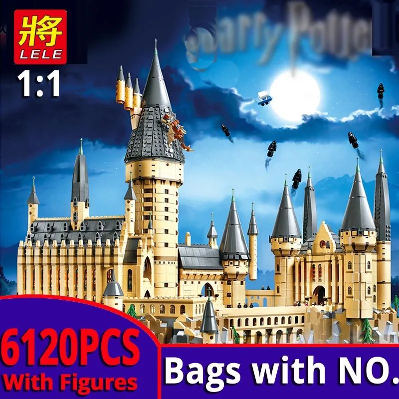 

In Stock Harry Hogwart Magic Castle School Set Building Blocks Bricks Compatible LegoingLYs Movie 71043 Toys for Christmas Gifts