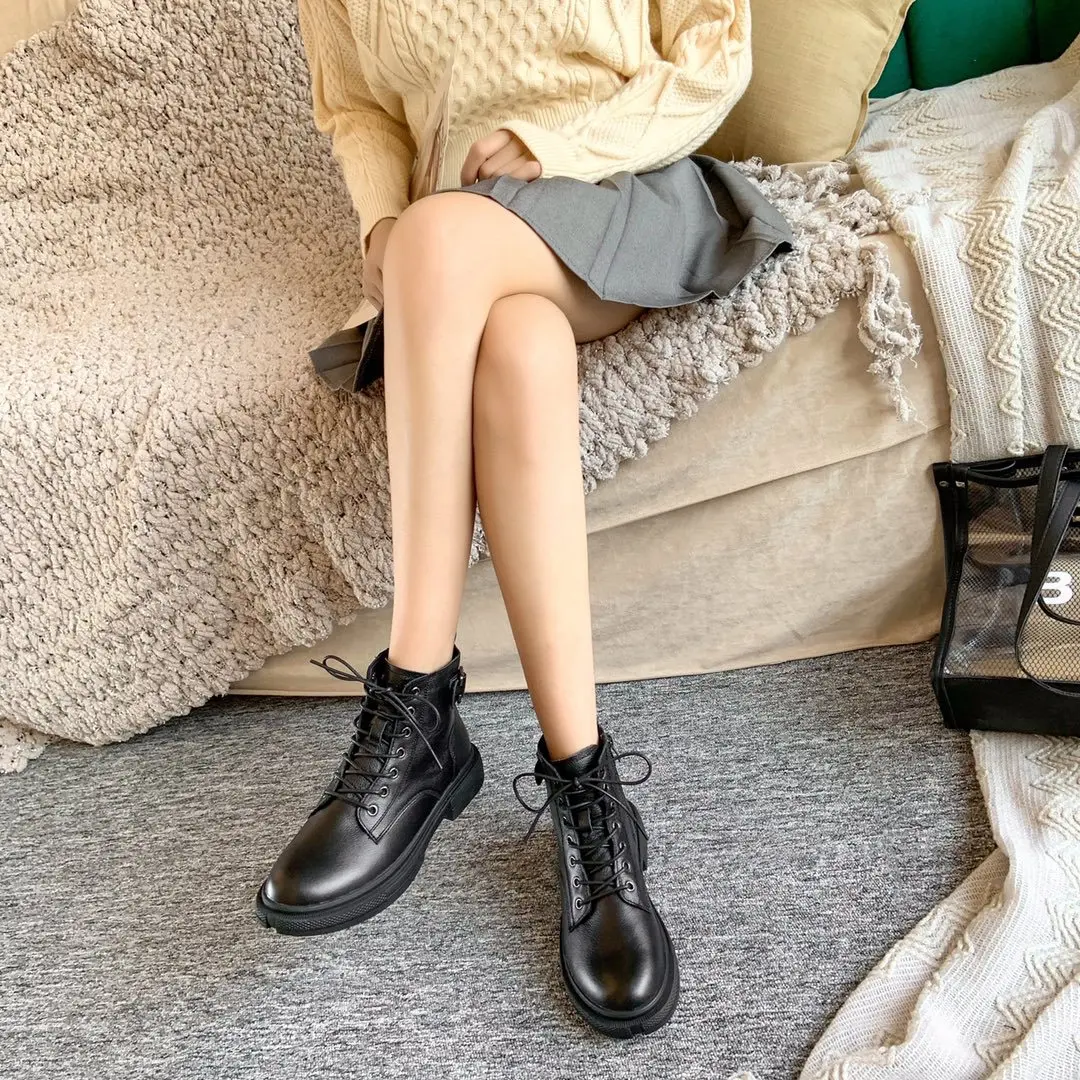 

Martin Boots Women's British-Style Short Boots 2019 New Style Versatile Lace-up Autumn And Winter Boots INS Online Celebrity Han
