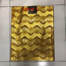 Африканский геле под традиционное платье aso oke sego головной убор Золотой кружевной ткани в нигерийском стиле голову галстук-бабочка женские шарф высокого качества 2 шт/комплект 4 компл./лот