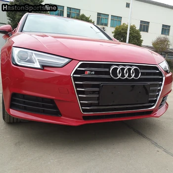 

A4 B9 Modified S4 Style Chrome Emblem Front Bumper Engine Grill Grids for Audi A4 B9 S4 RS4 Sline 2016 2017 2018 2019