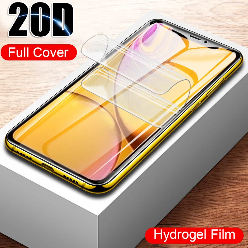 

20D Curved Soft Hydrogel Film For iphone X XR XS Max Screen Protector For IPHONE 7 8 6 6s PLus X Full Protective Film Not Glass