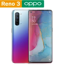 Оригинальный смартфон Oppo Reno 3 5G Mediatek 1000L 6 4 дюйма 128x12 Гб ОЗУ ПЗУ МП 5
