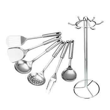 

7 pcs Kitchen Tools Set Durable Practical Stainless Steel Cookware Utensils Cooking Tool for Home