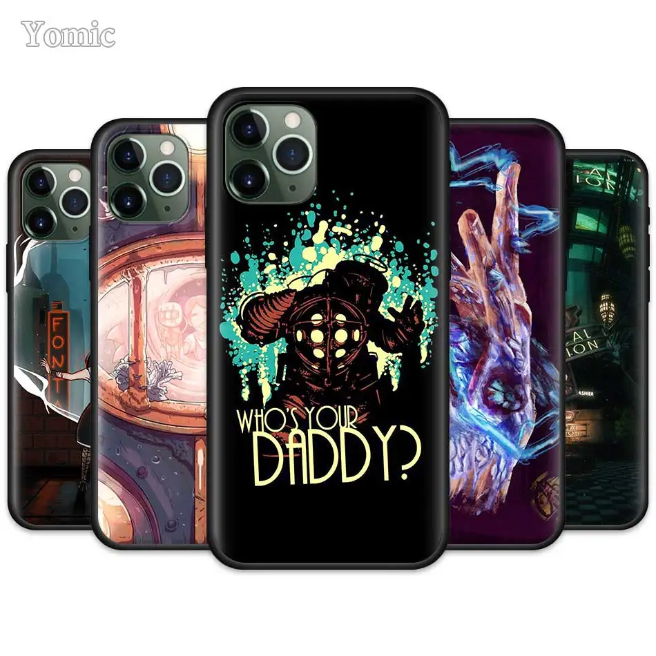 

Bioshock Games Silicone Cases for Apple iPhone 11 Pro XR X XS MAX 7 8 6 6S Plus 5 5S SE 5C Black Soft Phone Bolsa Cover