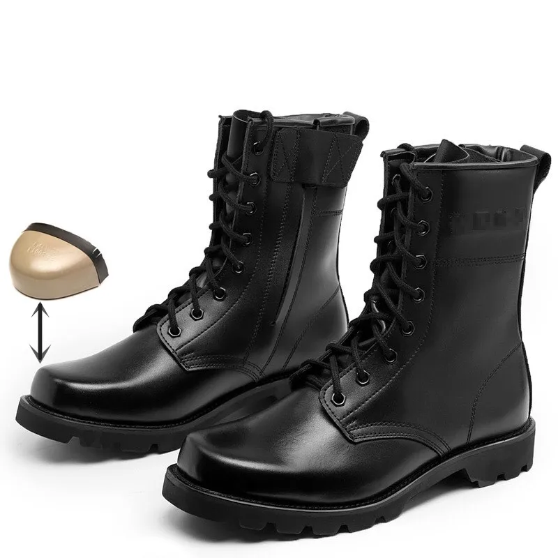 

Steel Toe Safety Shoes Us Military Leather Boots for Men Combat Bot Infantry Tactical Boots Askeri Bot Army Bots Erkek Ayakkabi