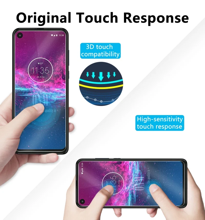 Закаленное стекло для Motorola One экшен-экран протектор 2.5D 9H закаленное стекло для Motorola One экшен защитная пленка