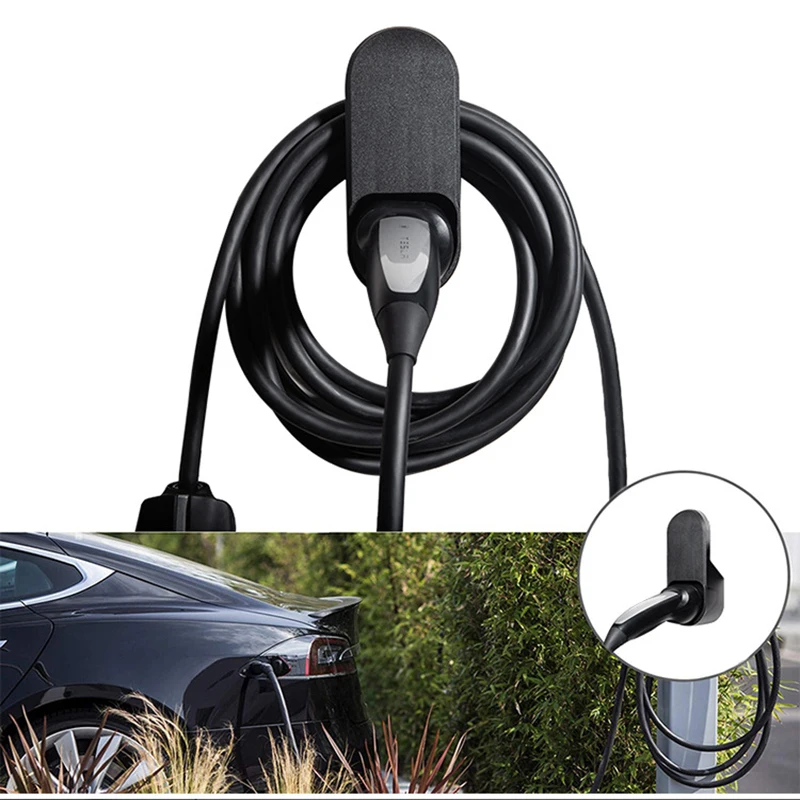 

For Tesla Model 3 S X Y Car Charging Cable Wall Mount Connector Bracket Organizer Accessories Charger Holder