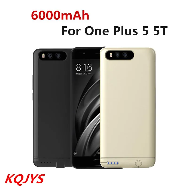 

KQJYS 6000mAh External Mobile Charging Power Case for Oneplus 5 Battery Case Power Bank Battery Charger Cases for OnePlus 5T