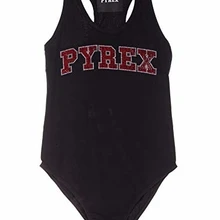 Pyrex Body Cotone, Nero, Logo Frontale