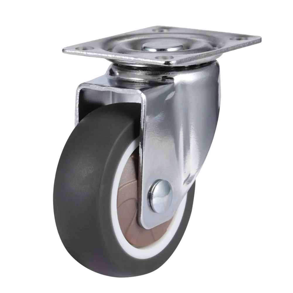 

Mute Chair Brake Table Replacement Heavy Duty Non-Slip Castor Wheel Roller Office Universal Rubber Swivel Furniture