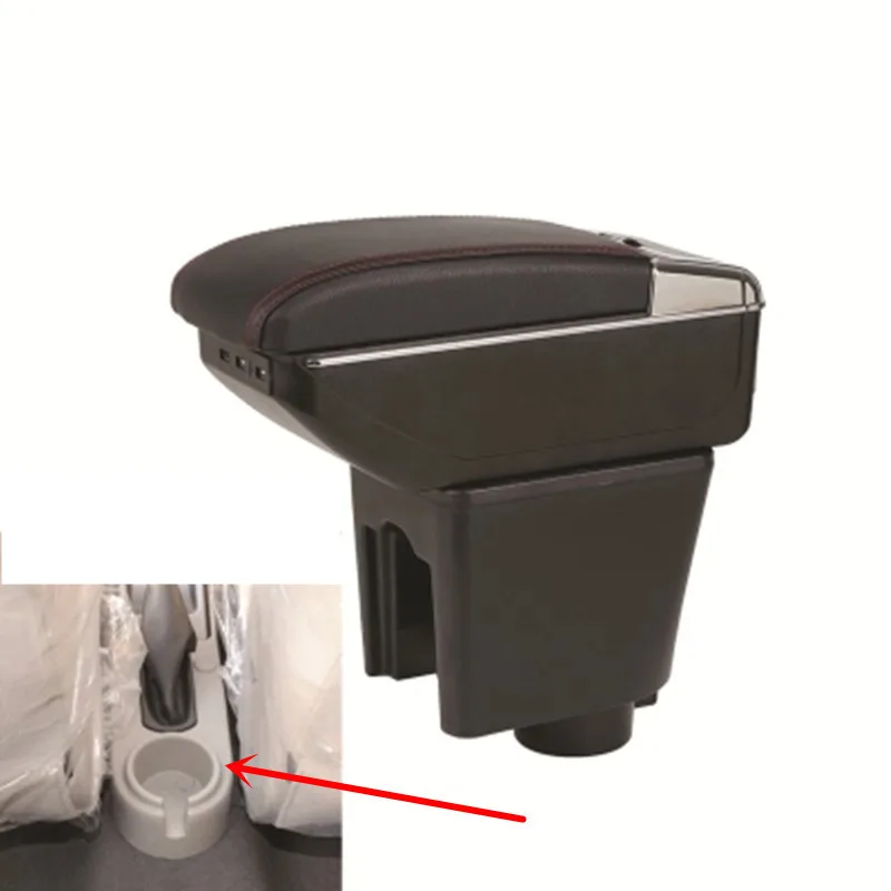 Для Aveo T200 T250 T255 2002-2011 Вращающийся Кожаный центральный контейнер для хранения