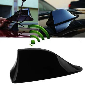 

1pc Car Replacement Roof Shark Fin Antenna Trim Aerial ABS Black Exterior Parts Universal Radio Fm/Am Signal Receiver