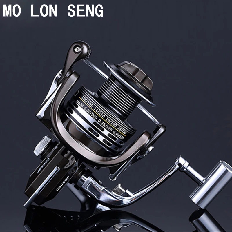 MOLONSENG Metals No Gap 1000 7000 Серия 13 + 1BB спиннинговая катушка для ловли карпа Высокая