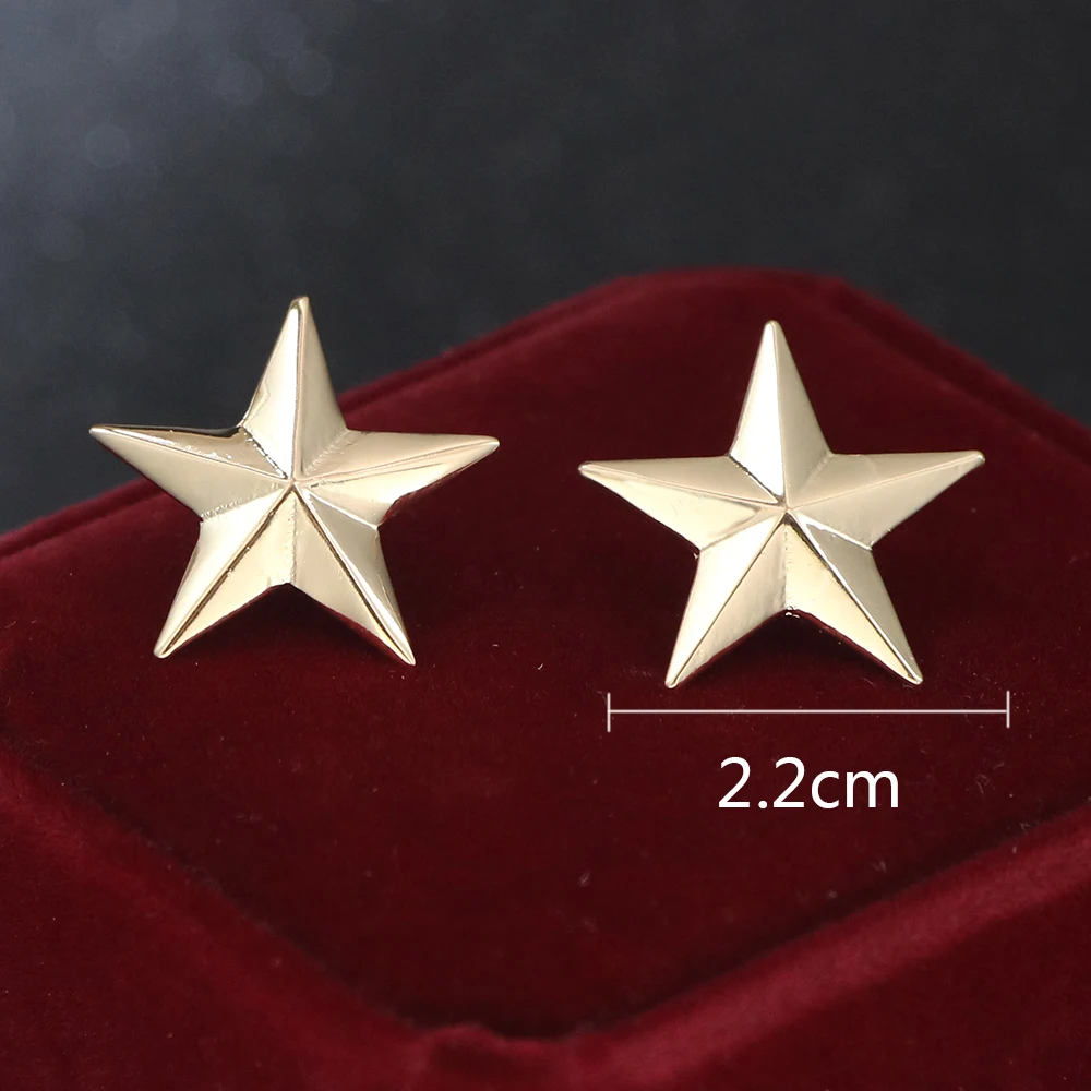 i-Remiel Korean Little Star Brooch Badges Men's and Women's Blouses Five Pointed Star Shirt Collar Pins and Brooches Accessories