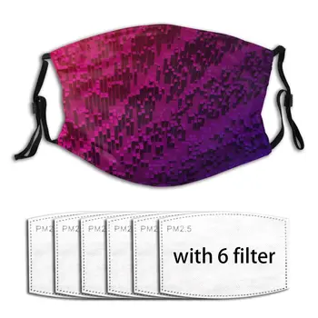 

Anti Haze Abstract of Rectangles Volume Windproof Breathable 2020 Fashion Printing PM2.5 With Filter Mask Mouth-muffle Face Mask