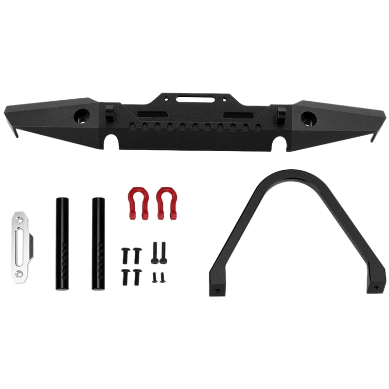 

RC Upgrade Parts Aluminum Alloy Front Bumper Fits for HPI TRX-4 SCX10 SCX10 II Crawler Car