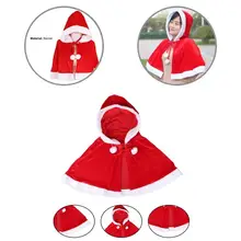

Adult Cute Short Bow Xmas Cloak Men Women Xmas Cape Bow-knot for Props