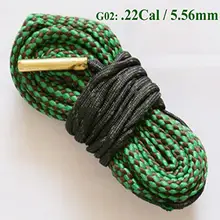 Pistolet myśliwski Bore Cleaner Bore Snake Rope 22 Cal 5.56mm 223 kaliber Gun Rifle akcesoria do broni myśliwskiej zestaw do czyszczenia Cord Dropship