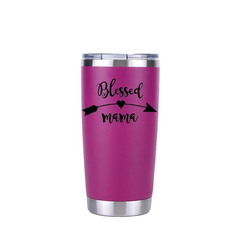 MaMa Tumbler дорожная Автомобильная пивная кружка бутылка для воды Изолированная вакуумная фляжка из нержавеющей стали Термос кофейные кружки подарок на день рождения