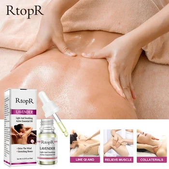 

RtopR Lavender Light and Soothing Essential Oil Pure Essential Oils Bath Massage Relax Organic Relieve Stress Skin Care TSLM2