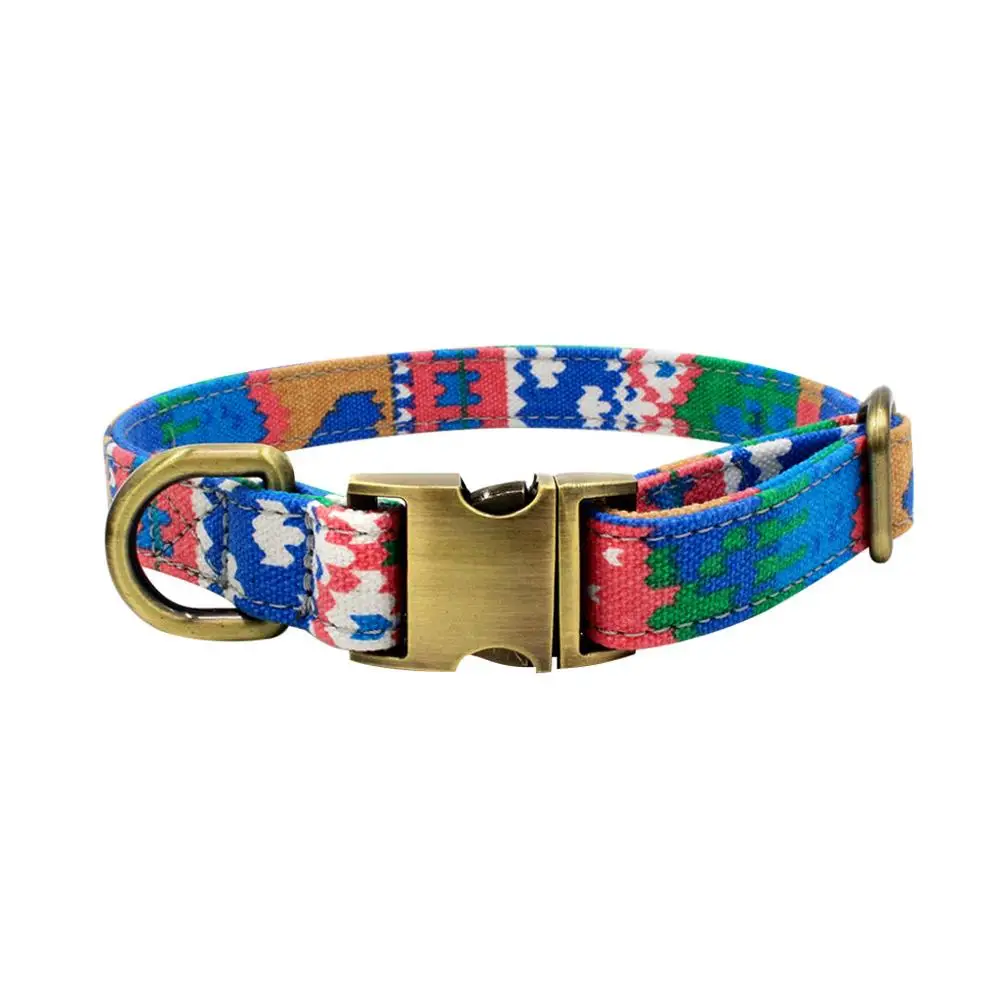 Pet collar Ошейник для домашних животных богемный ошейник для кошек и собак ошейник для домашних животных кожаный ошейник для кошек и собак медаль с гравировкой водонепроницаемый 30N11 - Цвет: Pet collar