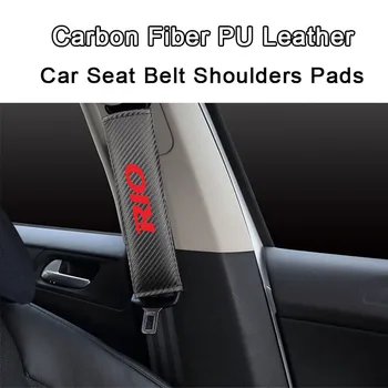 

1Pair Car Seat Belt Shoulders Pads Covers Cushion For KIA RIO Car Seat Belt Cover Interior Accessories