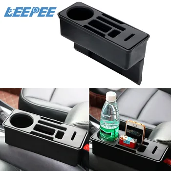 

Car Organizer Seat Crevice Storage Box Auto Gap Organizer Coin Drink Phone Cigarette Holder Multi-Use Container Car Accessories