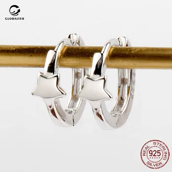

Korean version of the fresh Precious metals five-pointed star ear buckle Simple net red INS trendy star ear ring 083