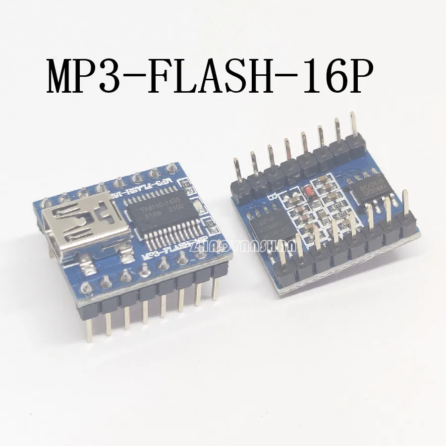 1 шт. X MP3-FLASH-16P 64 М бит последовательный MP3/голосовой модуль/SPI привод/USB прямое