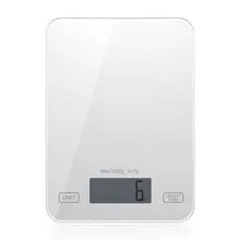 Кухонные весы для выпечки, мини, компактные, 5 кг/1 г, кухонные электронные весы, домашние стеклянные кухонные весы, черные, Tgk-001