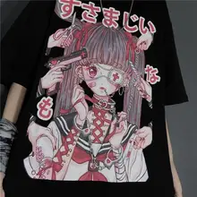 Special Offers women Summer tee girl tops Goth Kawaii рубашка женская accessory album