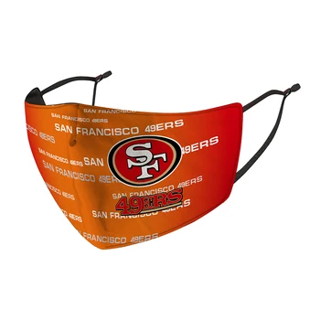 

San Francisco 49ers Football League Club Protective Mask Reusable Face PM 2.5 Filter Masks Hygiene mouth Mask Mascarillas