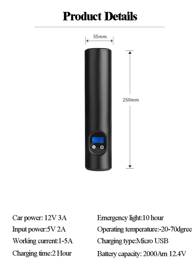 Электрический Быстрый Насос беспроводной воздушный насос для надувных с ЖК-дисплеем беспроводной портативный беспроводной насос для шин