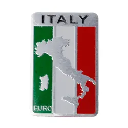 Прямая поставка алюминиевая итальянская карта с флагами наклейка с логотипом на автомобиль эмблема значок для Iveco Lamborghini