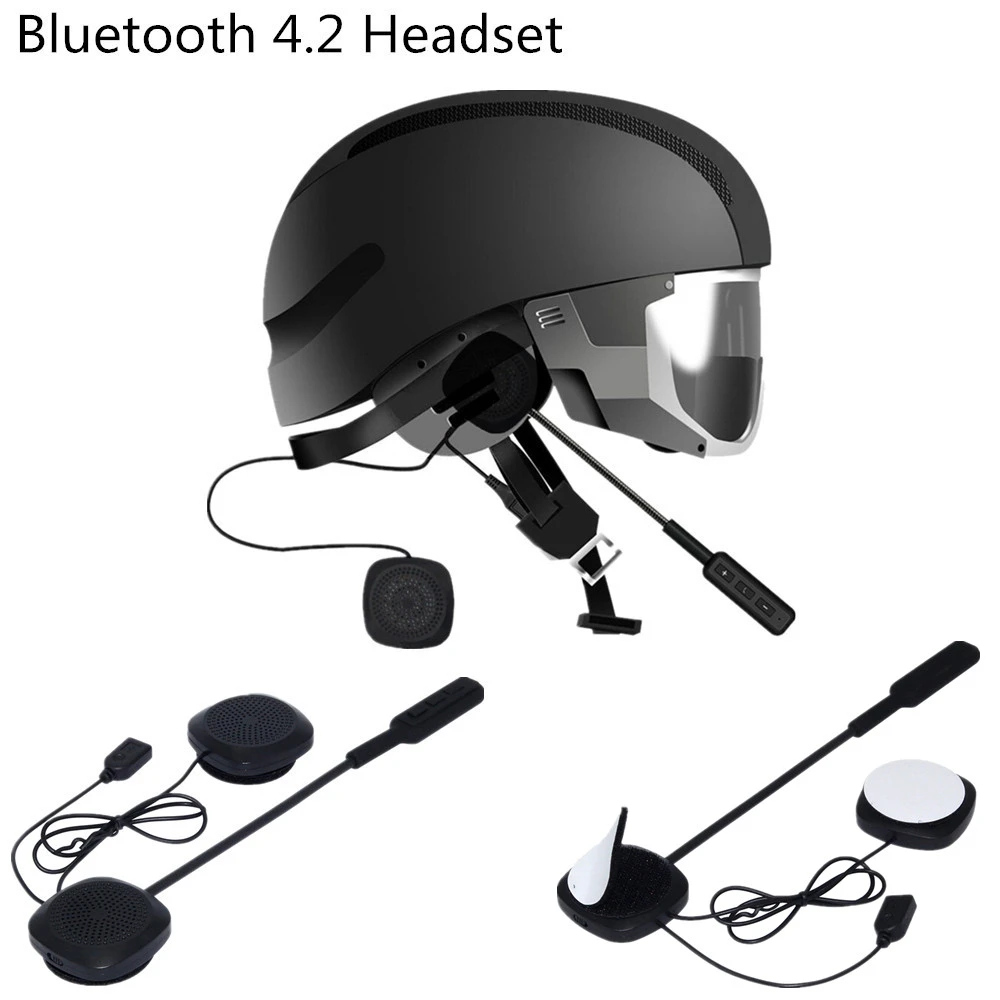 Motorhelm Headset Bluetooth 4.2 Edr Motor Handsfree Draadloze Hoofdtelefoon  Voor Muziek Gps Intercome Stijl Motor Speakers|Helmet Headsets| - AliExpress