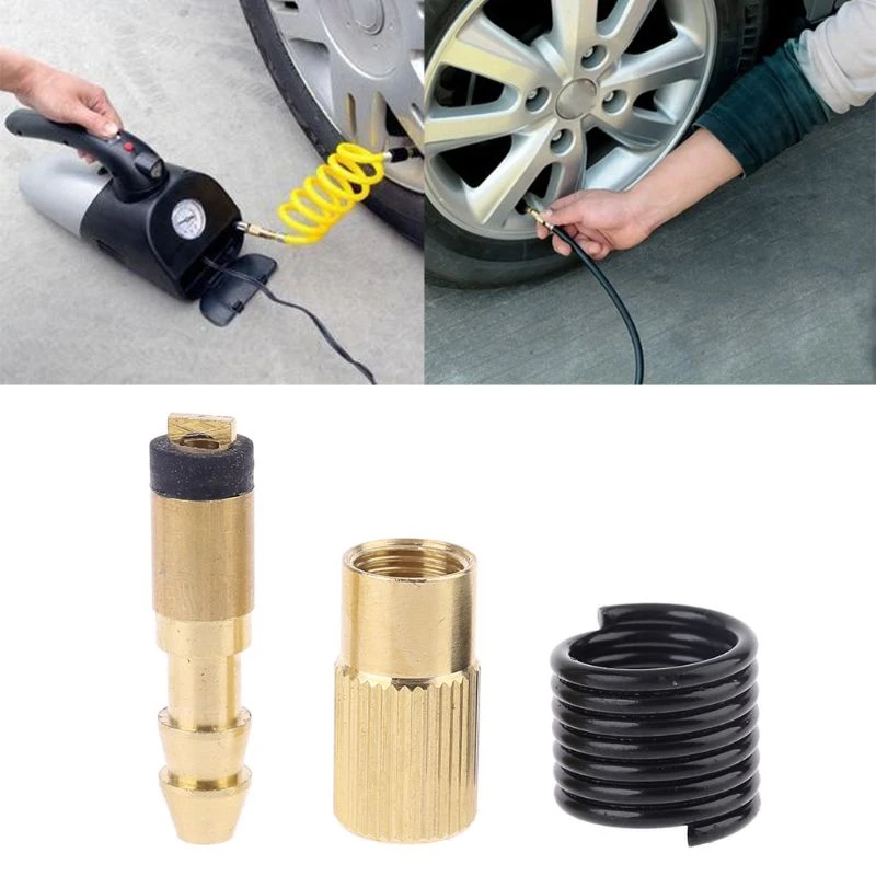 Tire Inflator Blow Gun Adapter Nozzle For Standard Pump Air Compressor