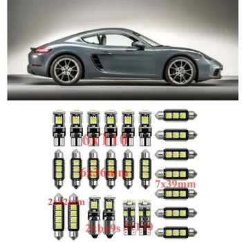 

Car Interior Led Light Kit For PORSCHE CAYMAN 981 987 MACAN 95B PANAMERA 970 error free t10 31mm 36mm 39mm 42mm