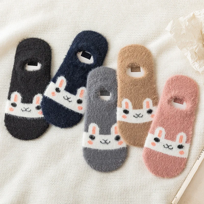 

Women's Socks Women Short thick Invisible Warm Socks winter spring Invisible Slippers No Show Low Cut Pet Socks Cute Ankle Sock