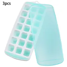 3 упаковки прочные гибкие силиконовые формы для льда устойчивость к разливам легко вынимается лотки для льда