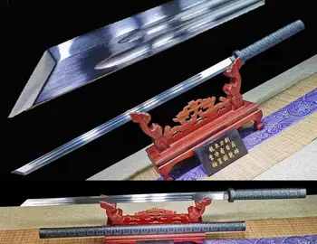 

Handmade Chinese Wushu Sword Sharp HRC60 High Manganese Steel Blade Kung Fu Jian Saber Full Tang Can Be Cut Bamboo