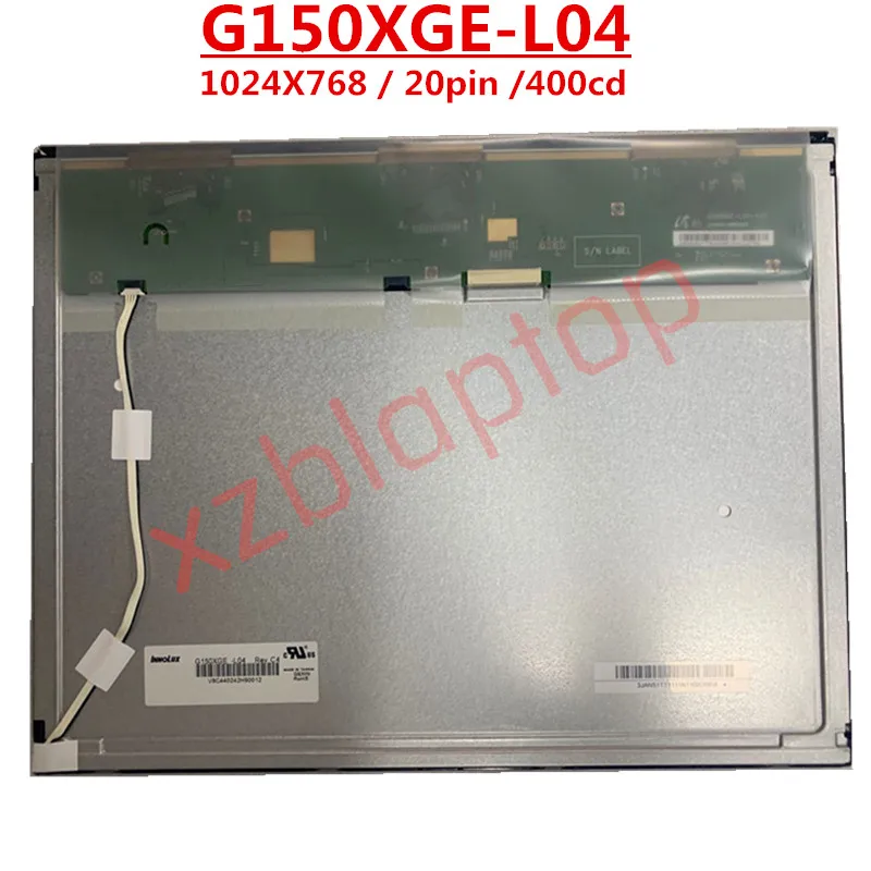 Lcd 15.0 Polegadas 1024×768 Lvds 20pin 55 Ntsc 400 cd m² 60hz Razão de Contraste 700:1 G150xge-l04-tela
